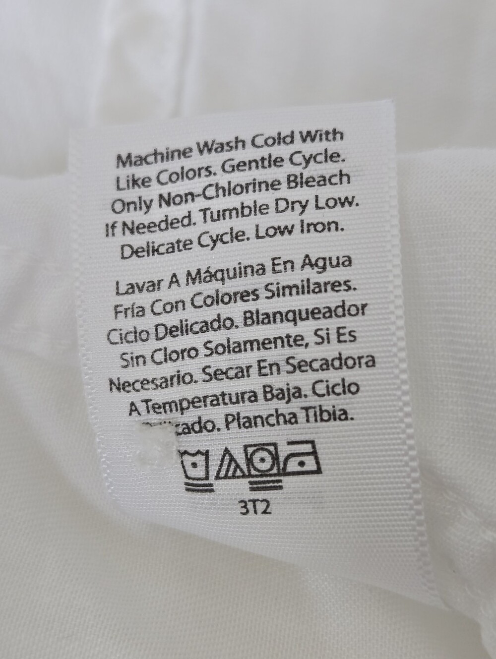 Terra & Sky White Shirt Womens Large  12-14 Button Front Long Sleeves Lyocell - Picture 14 of 14